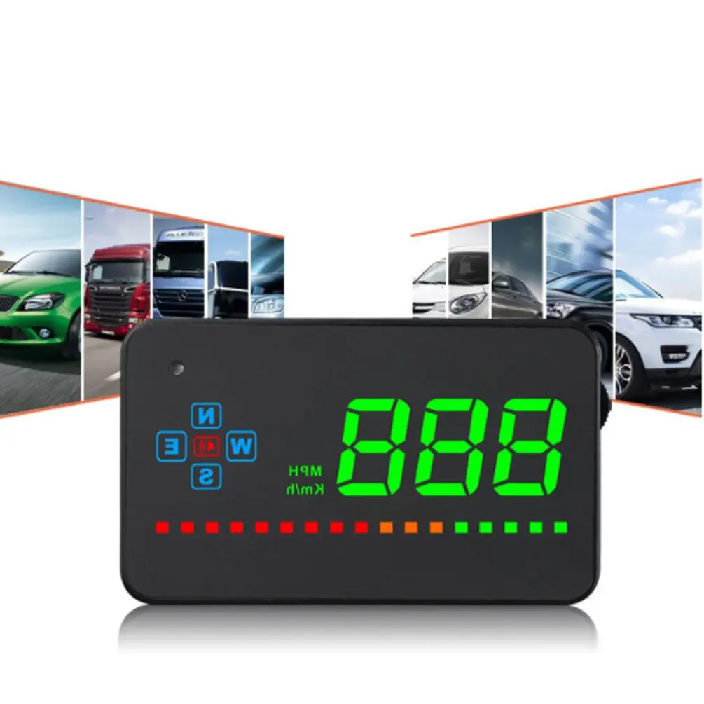  Neue Auto Head Up Display HD Screen Display GPS Geschwindigkeit Warnung System Kraftstoff Verbrauch