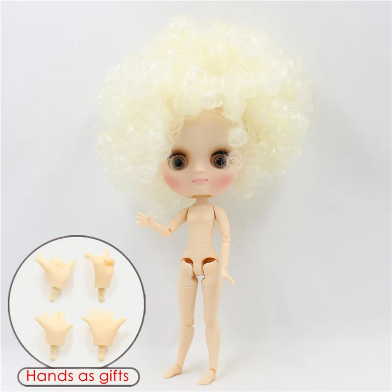 Фабрика Блит кукла middie кукла 1/6 bjd 1/8 bjd сестра семья дикие Кудри волосы розовый коричневый девушка подарок игрушка - Цвет: middie