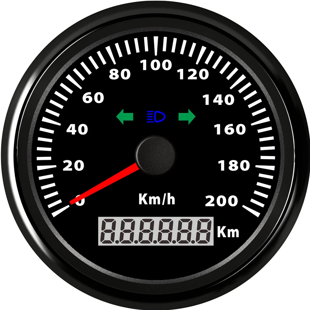 85mm 200km/h Retro Motorcycles Universal Mini Stainless Steel Mechanical Odometer Speedometer Mash Waterproof 