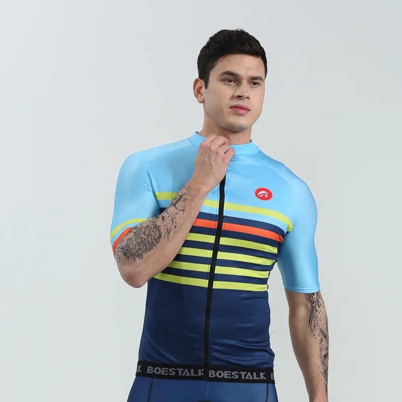 2019 BOESTALK bicycle jersey maillot ciclismo hombre men short sleeve high quality cycling shirt summer sports cycling clothing