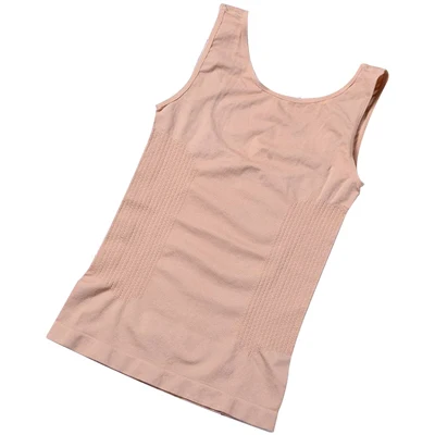New Seamless Postpartum Body Shaper Tummy Trimmer Shapewear Thin Postnatal Recovery Tank Top( OPP bag packing - Цвет: Skin Color