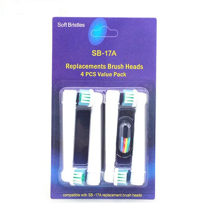 

4Pcs/lot Toothbrush Heads Replacement For Oral B EB 17 SB-17A Hygiene Care Clean Electric Tooth Brush