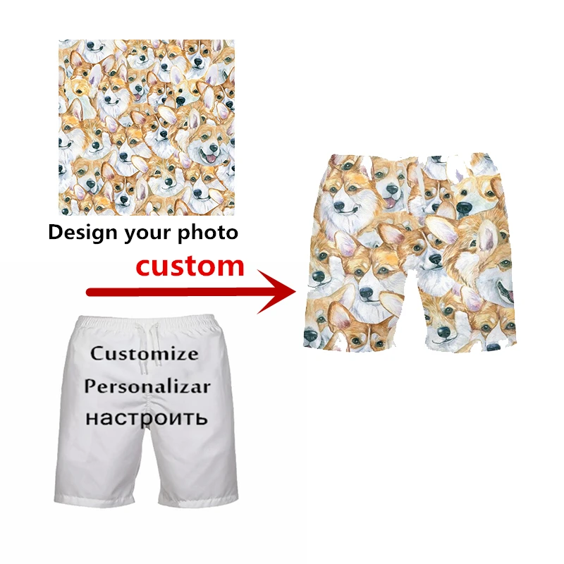 

1PC Personalize Men Beach Shorts Surf Pants Swimwear Quick Dry Gym Short Underwear Briefs Swimming Trunks Plus Size Swim Short