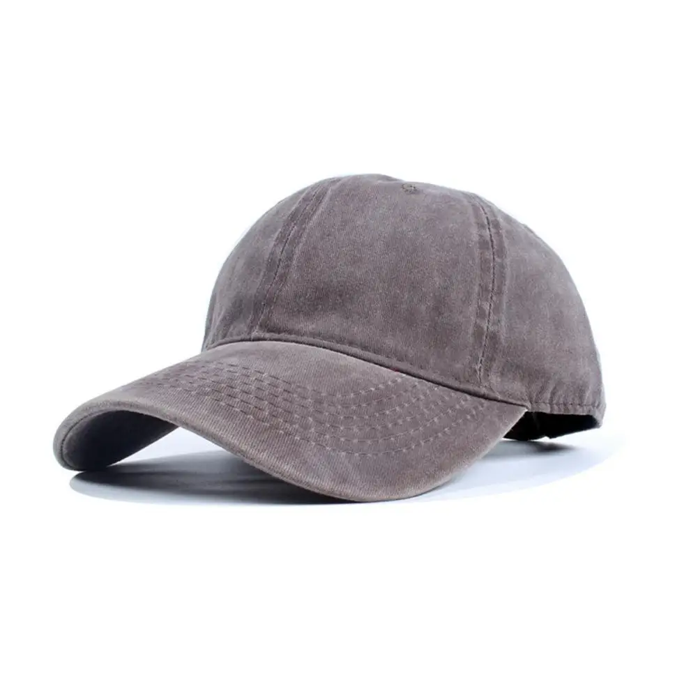 

Retro Washed Denim Baseball Cap Fitted Snap Back Hat For Men Women Autumn Summer Outdoor Suncreen Sun Hat Solid Mult Color