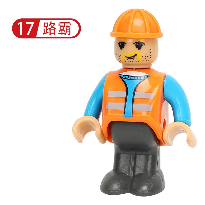 EDWONE- All Kinds of Small Man Doll Model Character Railway Accessories Educational DIY Original Toy Gifts Kids 15