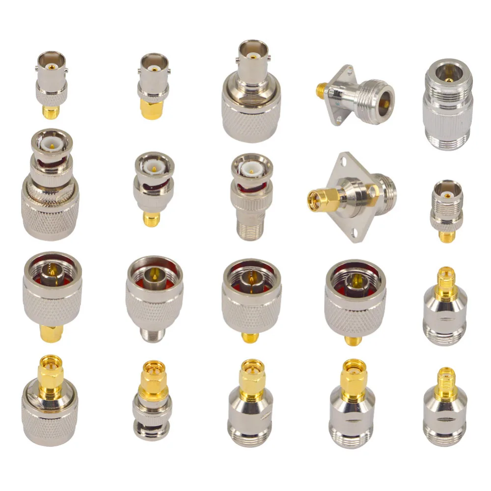 SMA RF адаптер 20 комплект N Тип к SMA BNC к SMA TNC к SMA RF Разъемы адаптер