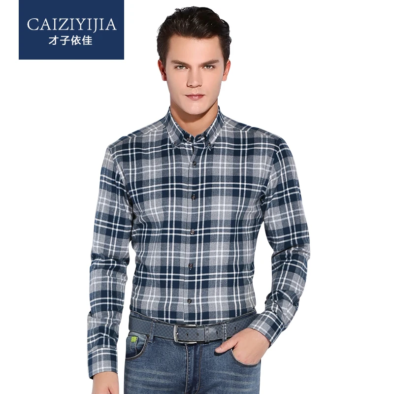 CAIZIYIJIA 2016 Autumn Winter Men's Long Sleeve Brushed