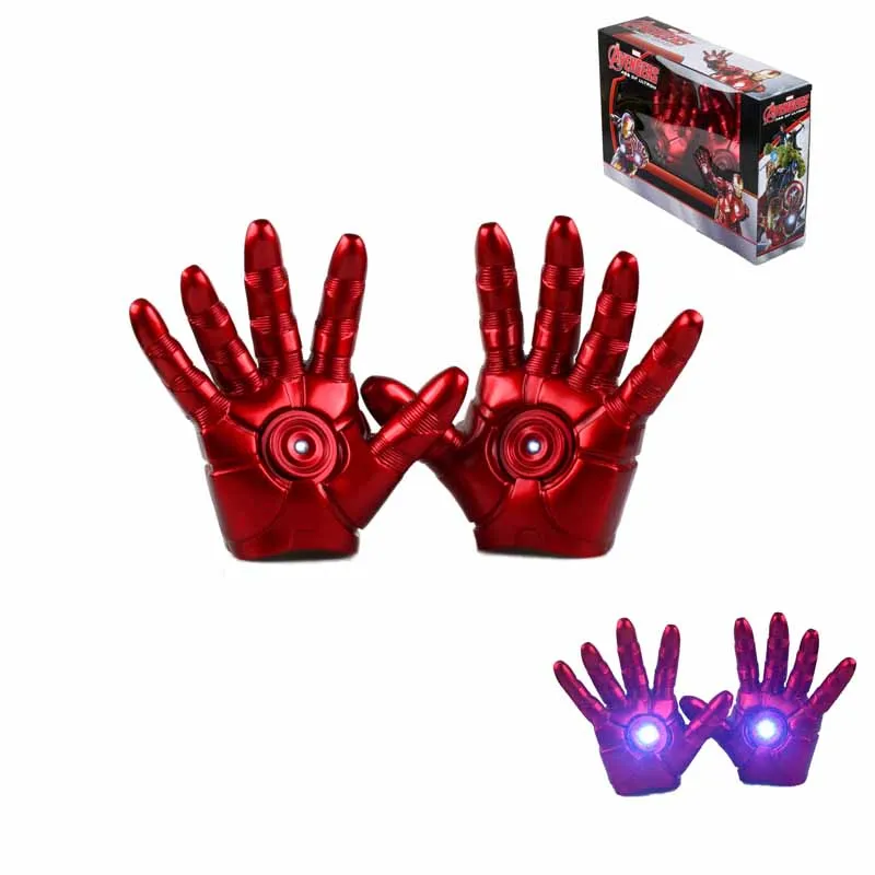 11 A Pair of Iron Man Gloves Mark 3 Gloves with LED Iron Man costume