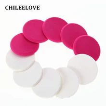 Chileelove 10 шт. мягкие круглые Косметическая пудра Puff гидрофильные полиуретановые Красота Основа для макияжа лица Макияж