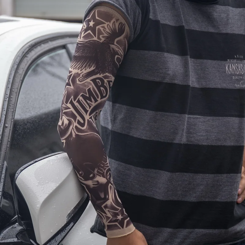 Colorful Tattoo Style Sleeves Arm Stockings - Tiger Colorful Tattoo Style Sleeves Arm Stockings - Tiger