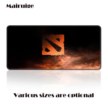 

Mairuige 90x40x0.3cm DOTA2 LOGO Team Designs Custom Oversized Game Mouse Pads, Large Mousepad Lock Edge Computer Keyboard Pads