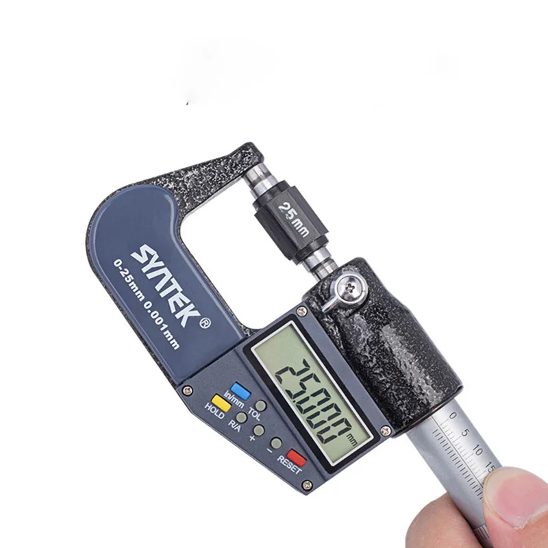 

1PCS 0-25mm/0.001Digital Outside Micrometer Electronic Caliper Gauge Meter Micrometer Carbide Tip Micrometer Measuring Tool