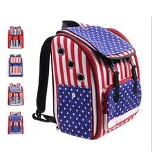 Venxuis модный принт сумка через плечо для путешествий сумка для питомец, маленькая собачка собака сумка Открытый Чихуахуа красная сетка Прямая