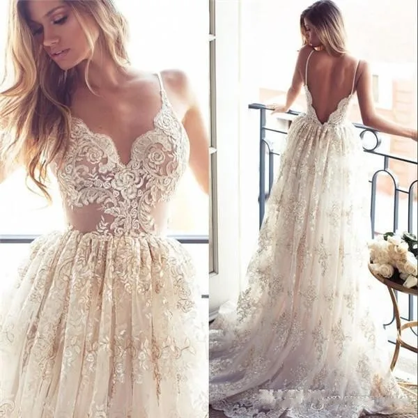 designer beach wedding dresses