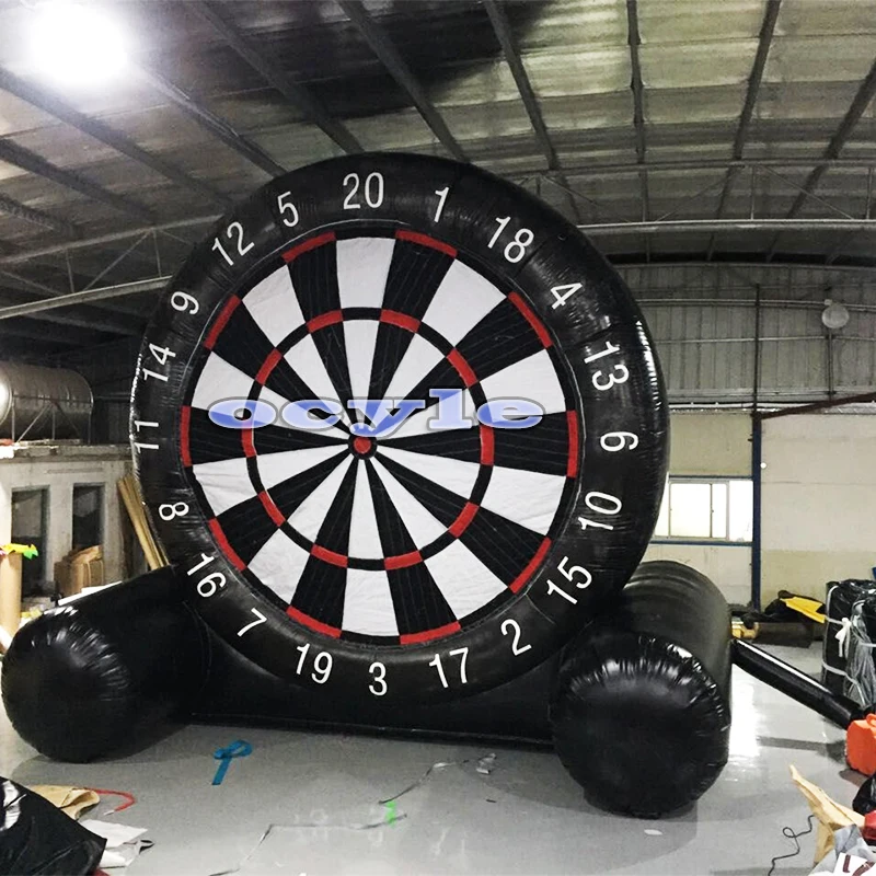 

Hot black Adult child 2.5m/8.2ft height inflatable dart board inflatable football soccer dart board inflatable soccer darts game