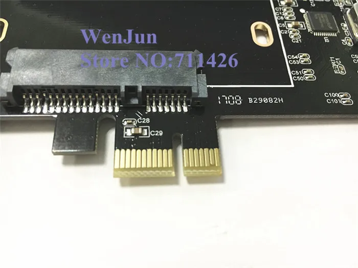  DEBROGLIE Dual SATA III port zu PCI-E X1 SSD adapter karte mit Schrauben für Windows/MACPRO/OSX 10.