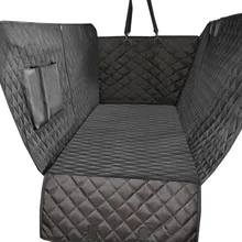 Боковая крышка сиденья собаки роскошное постельное белье Pet Перевозчик Чехол для скамейки с карманами на молнии для автомобиль внедорожник Грузовик водонепроницаемый