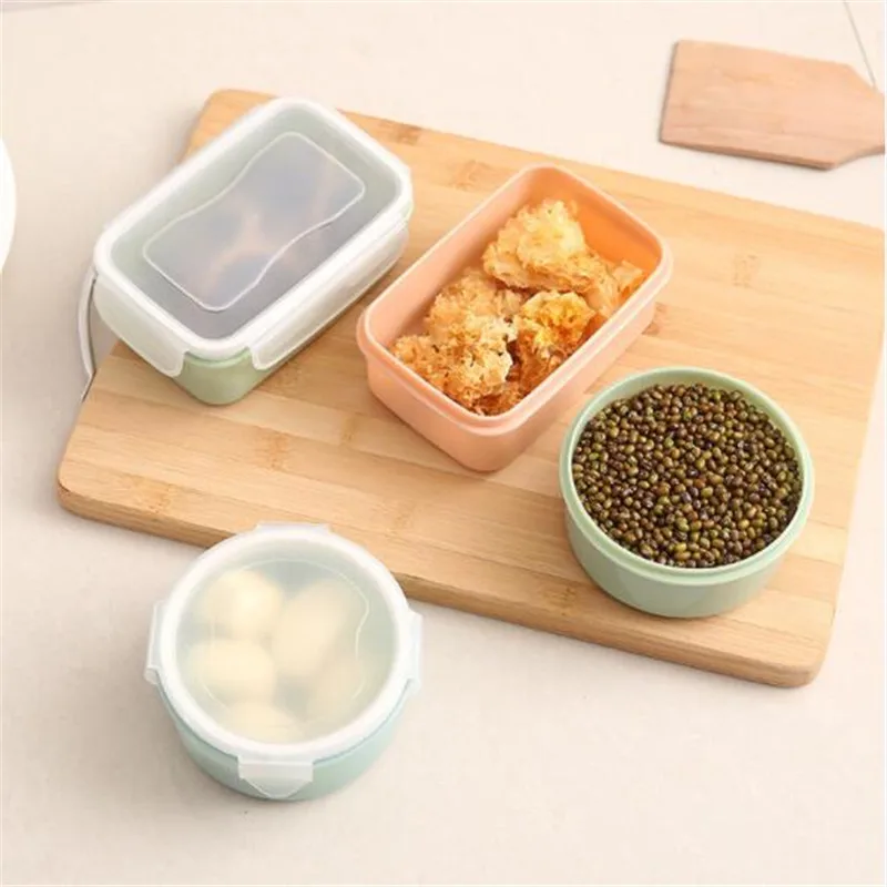 

Hot Sale Fresh Small Fruit Snack Storage Box Plastic Container Kitchen Sauce Food Storage Box Kitchen Portable Storage Tool