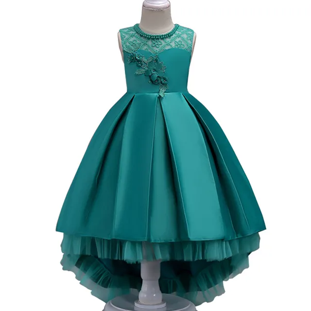 US $8.74 Summer Flower Lace Girls Wedding Pageant Party Dresses Princess Formal Prom Gowns Size 3-14 Years 2