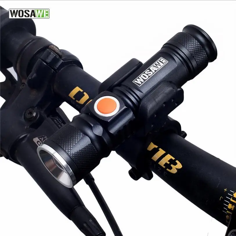 Clearance 2019 Wosawe T6 LED Bicycle Light Super Light USB Rechargeable Bike Waterproof Built-in Battery Head Front Bike Light Flashlight 0