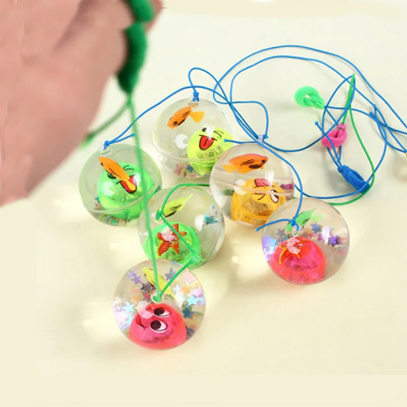 

5.5cm Flashing Luminous Ball Rubber Bouncing Ball Toy Poprygunchik Ball Antistress Light LED Jumping Ball Game Toys for Children