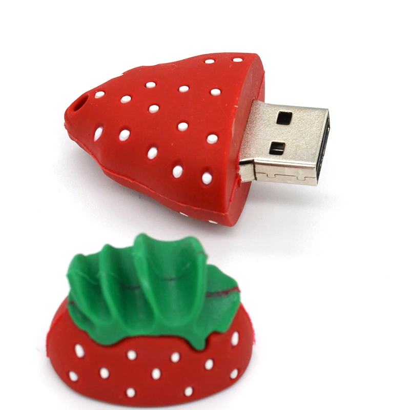 Funny fruit cute pendrive strawberry usb flash drive Cool USB sticks