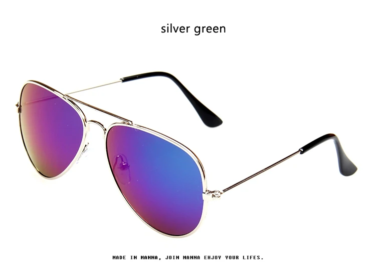 Фирменный дизайн, модные солнцезащитные очки для мальчиков, детские очки Piolt, детские солнцезащитные очки для девочек, очки с защитой от ультрафиолета Oculos Gafas - Цвет линз: silver green