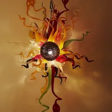 Современный GOD of ey дизайн светодиодный светильник ручной работы люстры из выдувного стекла