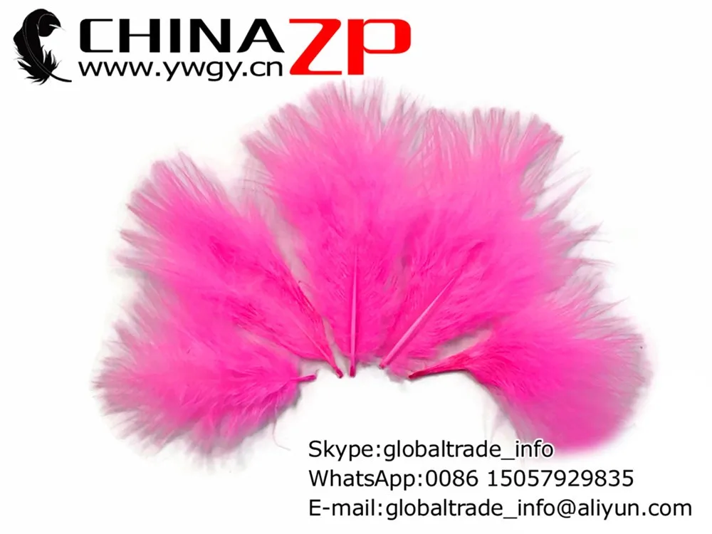 Down Feathers,  4 lb - HOT PINK Turkey Marabou Short Down Fluffy Loose Wholesale Feathers (bulk)