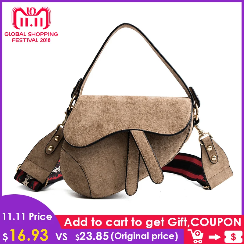 

Famous Brand Women Shoulder Bag Designer Saddle Flap Bag Scrub Leather Messenger Crossbody Bags Ladies Small Shoulder Bags
