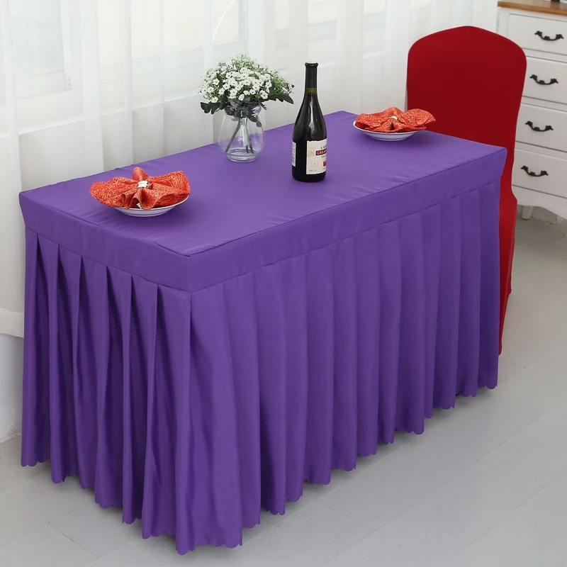Purple Rectangle Small Polyester Jacquard Hotel Restaurant