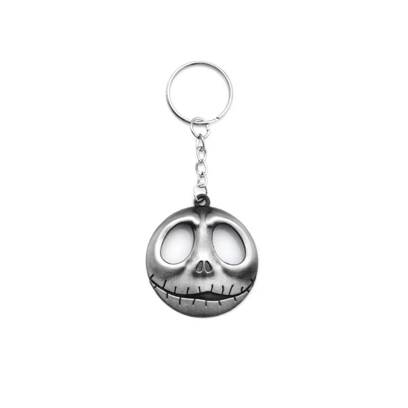 Винтажный Брелок Jack Skellington для мужчин античный череп маска тыква король брелок на