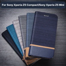 Чехол для телефона из искусственной кожи для sony Xperia Z5 Compact, флип-чехол, ТПУ, силиконовая задняя крышка для sony Xperia Z3 Compact, чехол для бизнес-книги