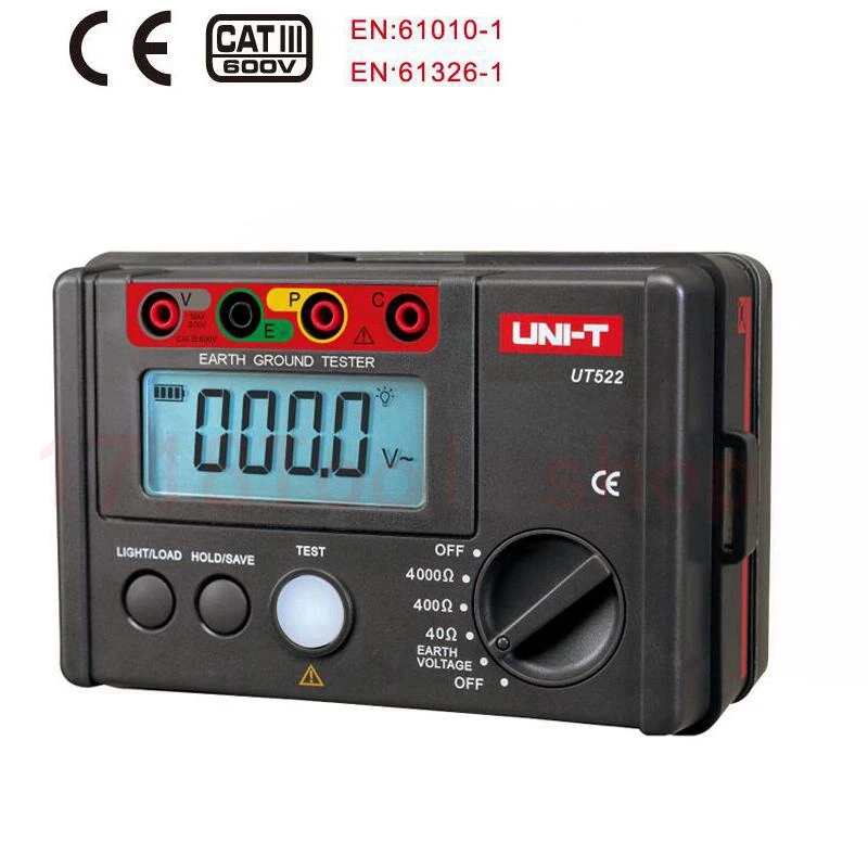 UNI-T UT522 Digital Earth Ground Resistance Tester  AC Earth  Insulation Resistance Tester