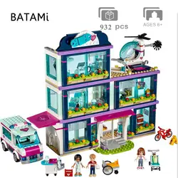 Модели, Строительный набор, совместимый с Лего кирпич, друзья, девочка, больничный дом, крейсер дельфин, корабль, корабль, Миа, игрушки, 3d