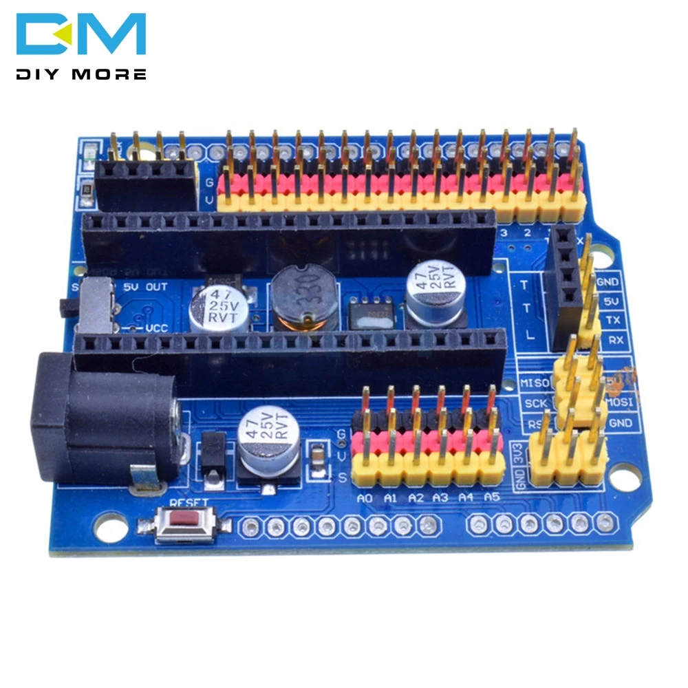 Модуль платы расширения для Arduino UNO Leonardo Micro Nano 3 0 v3.0 I/O IO Sensor Shield Module Uno R3 one 5v 2A|micro