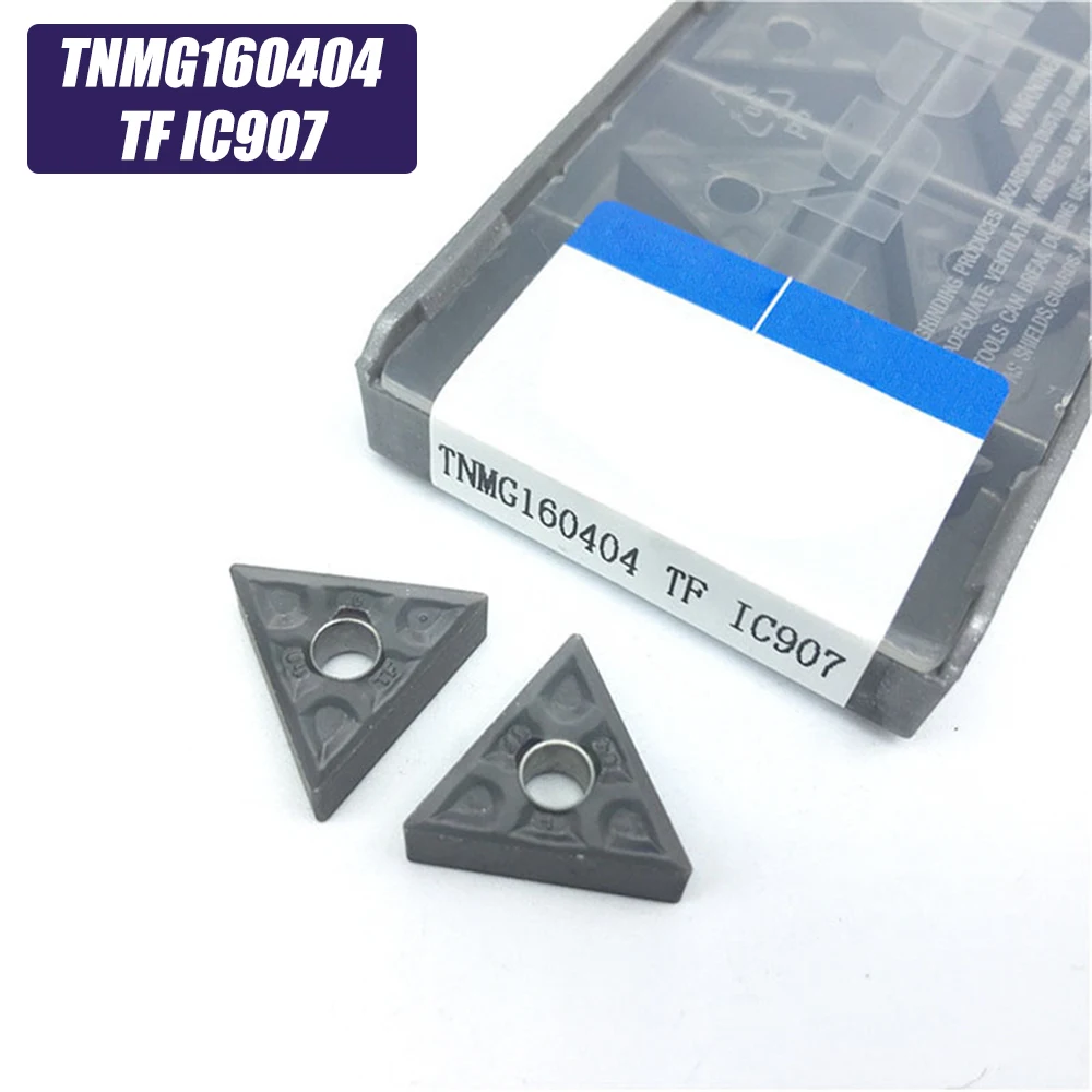 20 шт TNMG160404 TF IC907 точение инструменты твердосплавная вставка TNMG 160404 токарный резец инструмент токарный токарная пластина