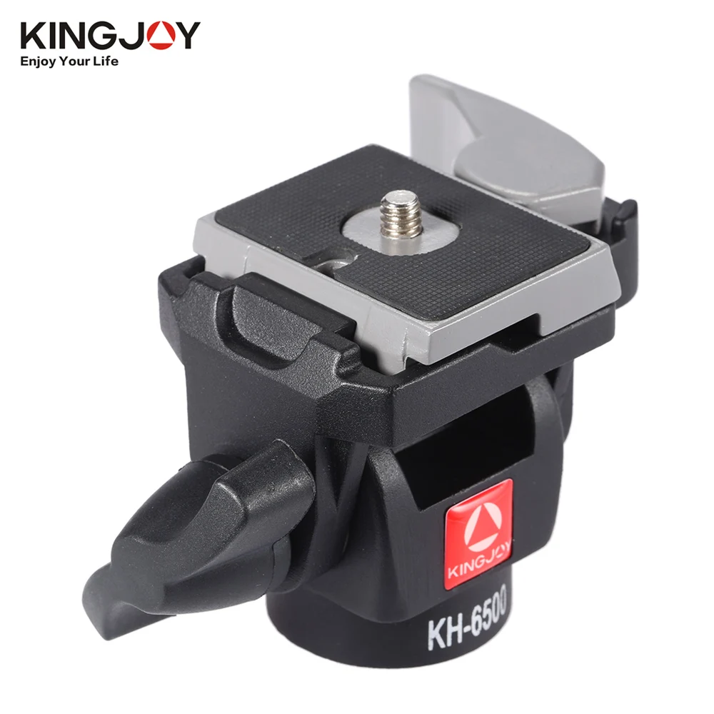 

KINGJOY KH-6500 Portable Camera Tripod Ball Head Aluminum Alloy Monopod Swivel Tilt Head for Canon Nikon Sony Max Load 2.5Kg