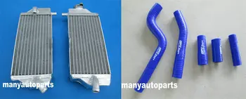 

For Yamaha YZF250 YZ250F 2010-2013 2011 2012 2013 Aluminum Radiator &blue Silicone Hose