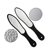 New Double Sided Stainless Steel Double-sided Foot Rasp Heel File Hard Dead Skin Callus Remover Exfoliating Pedicure Care Tool