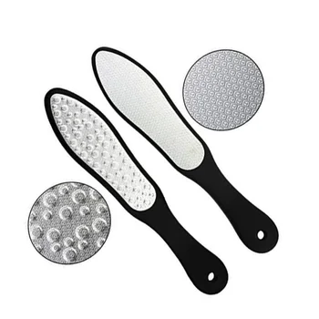 

New Double Sided Stainless Steel Double-sided Foot Rasp Heel File Hard Dead Skin Callus Remover Exfoliating Pedicure Care Tool