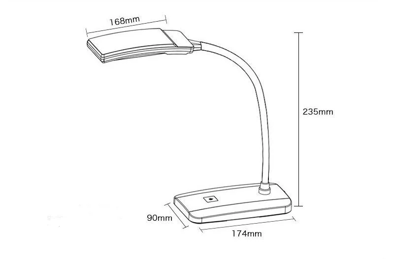 Настольная лампа led офиса настольная лампа Гибкие светодиодные Настольная лампа настольная свет Яркость затемнения Высокое качество