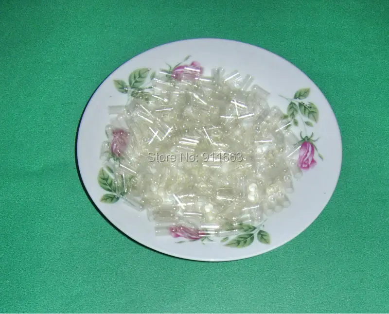 

5# 2,000pcs! Clear transparent Empty capsules/gelatin empty capsules sizes 5, (closed or seperated capsules available!)