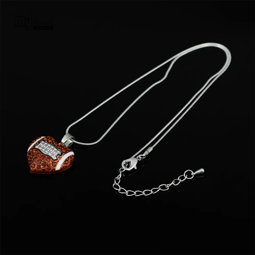 بلدي شكل 9 أنماط الرياضة القلائد كريستال المينا الرجبي قلادة بيان قلادة الرجال المختنق مروحة مجوهرات اكسسوارات