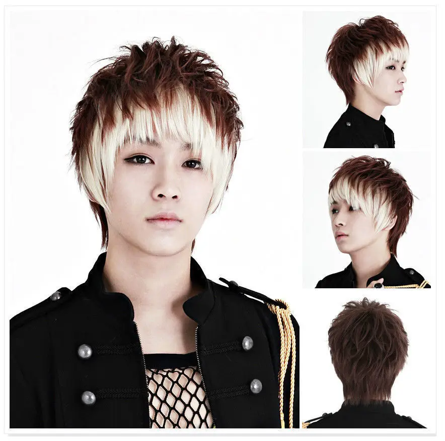 

free shipping~~~Handsome boys wig New Korean Fashion Sexy short Men Cosplay wigs