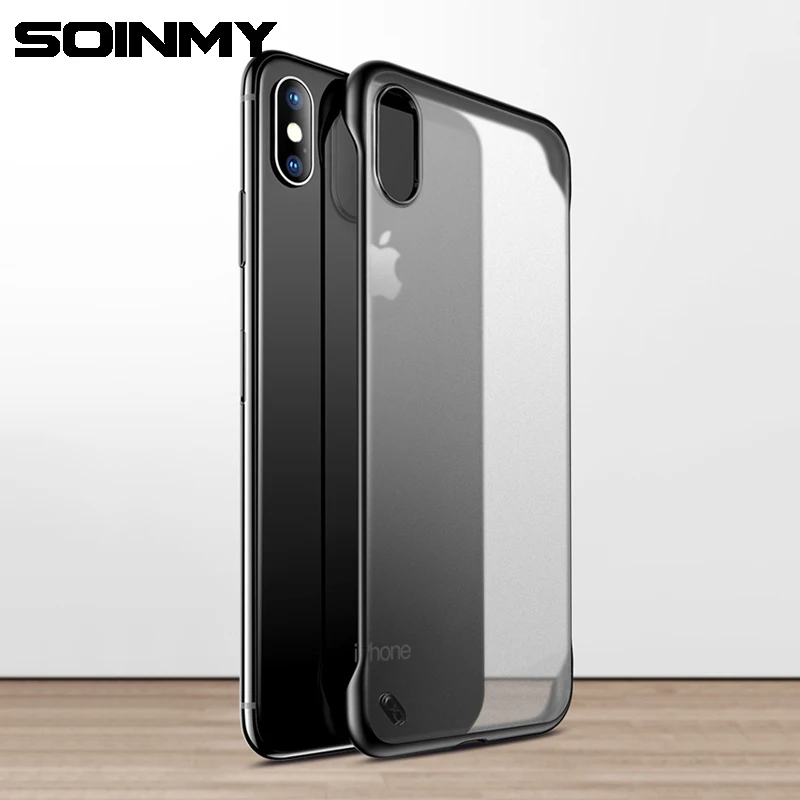 

Transparent Case For iphone xs xr x xs max Hard PC Matte Back Cover Phone Case for iphone 8plus 7plus 6 6s plus Case Finger Ring