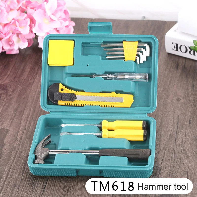  Hardware Tools Car Insurance Hardware Toolbox Repair Kit Hammers Pliers Saws Screwdrivers Sockets Knives tape measure Tool box