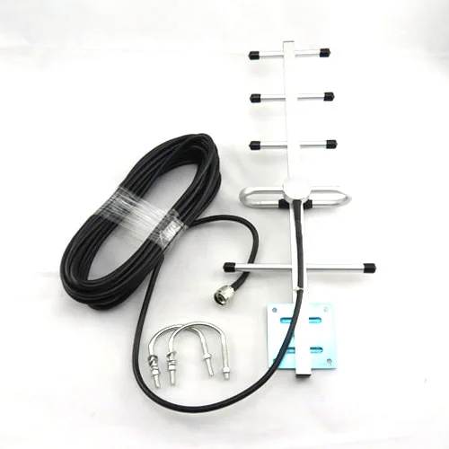 Купить 824-960 МГц 5 единиц 9dbi yagi антенна с кабелем 10 м для gsm ...