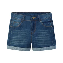2016 Hot New Woman’ Denim Shorts Ladies’ Casual Mid Short Jeans Slim Thin Brand Summer Spring Plus Size S-XXL Beach Denim Shorts