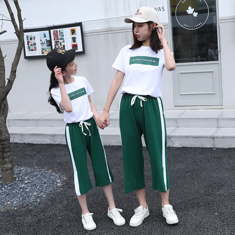 mother and daughter matching tracksuits